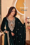 Naaz By Afsana Velvet Embroidery Readymade Suit Wholesale Shop In Surat
